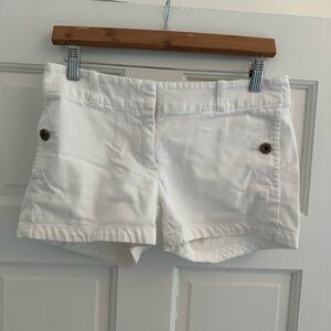 White denim jcrew shorts